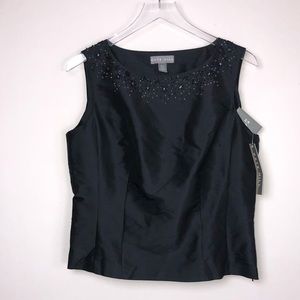 dressy silk blouse with beading detail